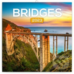 Poznámkový nástěnný kalendář Bridges 2023 - Presco Group