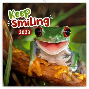 Poznámkový nástěnný kalendář Keep smiling 2023 - Presco Group