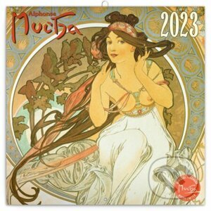 Poznámkový nástěnný kalendář Alfons Mucha 2023 - Presco Group