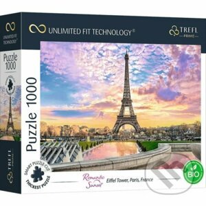 Romantický západ slnka: Eiffelova veža v Paríži, Francúzsko - Trefl
