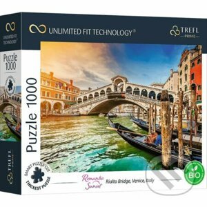 Romantický západ slnka: Most Rialto v Benátkach, Taliansko - Trefl