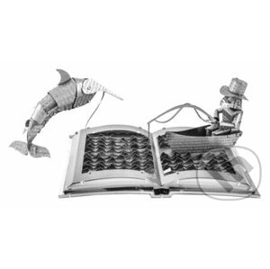 Metal Earth 3D kovový model Stařec a moře Book Sculpture - Piatnik