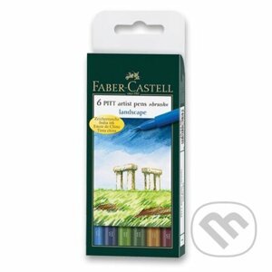 Popisovač Pitt Artist Pen Landscape 6 ks - Faber-Castell
