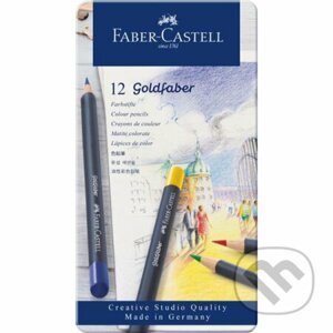 Pastelky Goldfaber - plechová krabička 12 ks - Faber-Castell