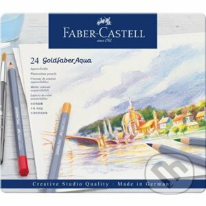 Pastelky Goldfaber Aqua - plechová krabička 24 ks - Faber-Castell