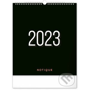 Nástenný plánovací kalendár Čierny 2023 - Notique
