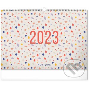 Nástenný plánovací kalendár Terazzo 2023 - Notique