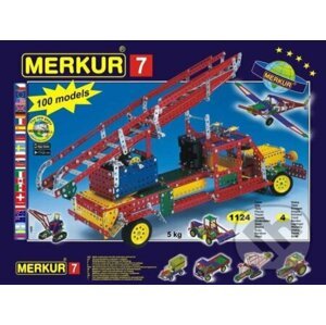 Merkur 7 stavebnice 1124 dílů / 100 modelů - Merkur