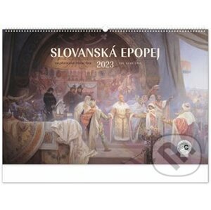 Nástěnný kalendář Slovanská epopej 2023 - Alfons Mucha