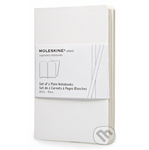 Moleskine - sada 2 malých čistých zápisníkov Volant (mäkká väzba) - biely - Moleskine