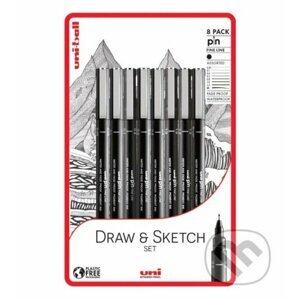 Uni Pin Sada linerů - Draw and Sketch 8 ks - OFFICE LINE