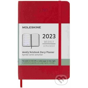 Moleskine – 12-mesačný plánovací červený diár 2023 - Moleskine