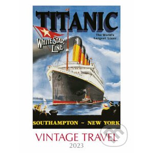 Nástenný kalendár Vintage travel 2023 - Spektrum grafik