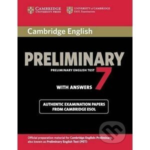 Cambridge English Preliminary PET 7: B1 Student´s Book with answers - Cambridge University Press