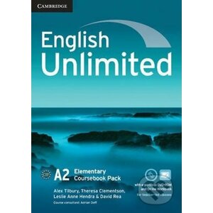 English Unlimited Elementary Coursebook with E-Portfolio and Online Workbook Pack - Alex Tilbury