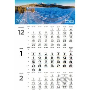 Trojmesačný kalendár Amazing Planet 2023 - Filip Kulisev
