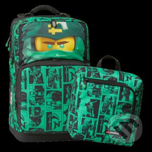 LEGO Ninjago Green Maxi Plus - školský batoh, 2 dielny set - LEGO