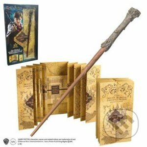 Harry Potter Sada: Záškodnícka mapa a palička Harryho Pottera - Noble Collection
