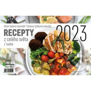 Kalendář 2023: Recepty z celého světa, stolní, týdenní - Almatyne