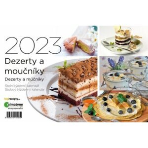 Kalendář 2023: Dezerty a moučníky, stolní, týdenní - Almatyne