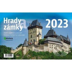 Kalendář 2023: Hrady a zámky, stolní, týdenní - Almatyne
