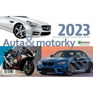 Kalendář 2023: Auta a motorky, stolní, týdenní - Almatyne