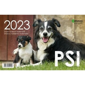 Kalendář 2023: Psi, stolní, týdenní - Almatyne