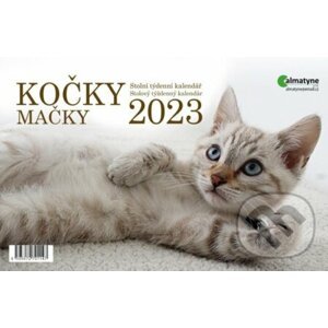 Kalendář 2023: Kočky, stolní, týdenní - Almatyne