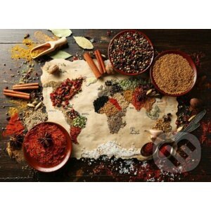 World Map in Spices - Bluebird
