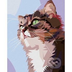Malování podle čísel: Zvědavá kočka - Zuty