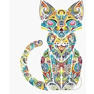Malování podle čísel: Mandala kočka - Zuty