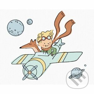 Malování podle čísel: Malý princ - Letící s letadlem - Zuty