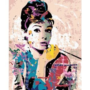 Malování podle čísel: Audrey Hepburn - Zuty