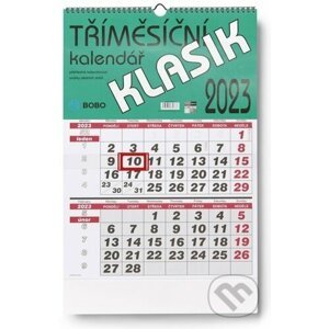 Tříměsíční Klasik 2023 - nástěnný kalendář - BOBO BLOK