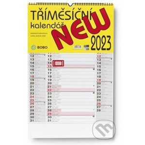 Tříměsíční New 2023 - nástěnný kalendář - BOBO BLOK