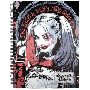 Blok A5 v krúžkovej väzbe DC Comics: Harley Quinn Crazy - HARLEY QUINN