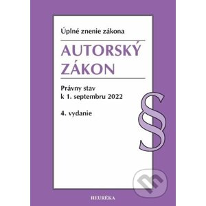 Autorský zákon. Úzz, 4. vydanie, 9/2022 - kolektív autorov