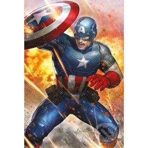 Plakát Marvel - Captain America: Under Fire - Captain America