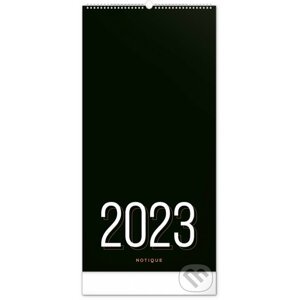 Nástenný plánovací Čierny kalendár 2023 - Notique