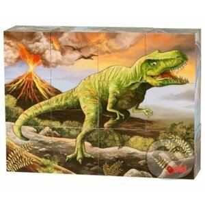 Dřevěné kostky: Dinosauři - Goki