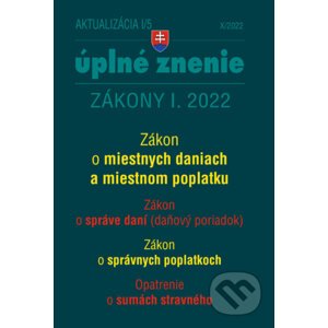 Aktualizácia I/5 / 2022 - daňové a účtovné zákony - Poradca s.r.o.
