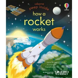 Peep Inside How a Rocket Works - Lara Bryan, Caroline Attia (ilustrátor)