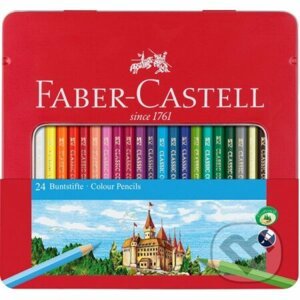Pastelky Castell set 24 farebné s okienkom - Faber-Castell