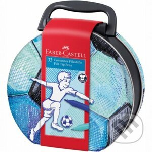 Popisovače s klipom Futbalový kufrík 33 ks - Faber-Castell