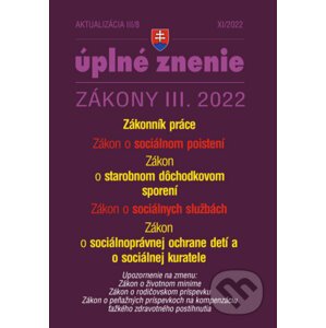 Aktualizácia III/8 / 2022 - Zákonník práce - Poradca s.r.o.