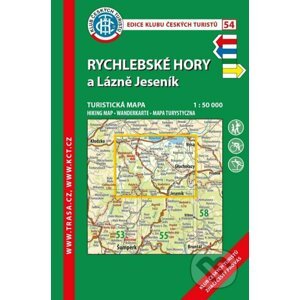 KČT 54 Rychlebské hory 1:50 000 / turistická mapa - Klub českých turistů