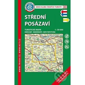 KČT 43 Střední Posázaví 1:50 000 / Turistická mapa - Klub českých turistů