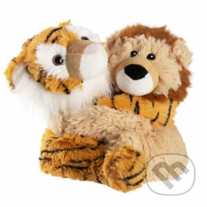 Hrejivá plyšová hračka - Tiger a lev v páre - Albi