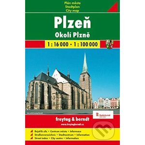 Plzeň 1:16T/100T mapa - freytag&berndt