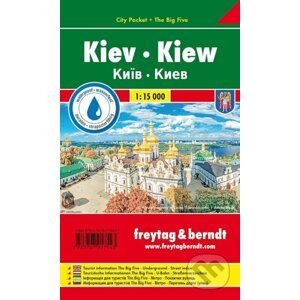 Kyjev 1:10.000 mapa kapesní lamino / Kiev Pocket City Map - freytag&berndt
